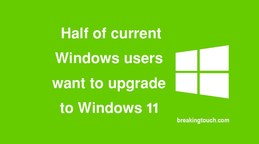 50% of current Windows users want to upgrade to Windows 11