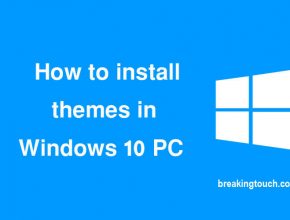 How to install themes in Windows 10 PC