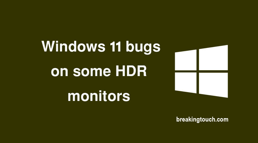 Windows 11 bugs on some HDR monitors