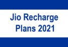 jio recharge plans 2021