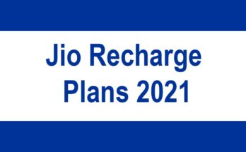 jio recharge plans 2021