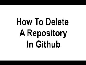 how to delete a repository in github