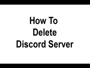 how to delete discord server